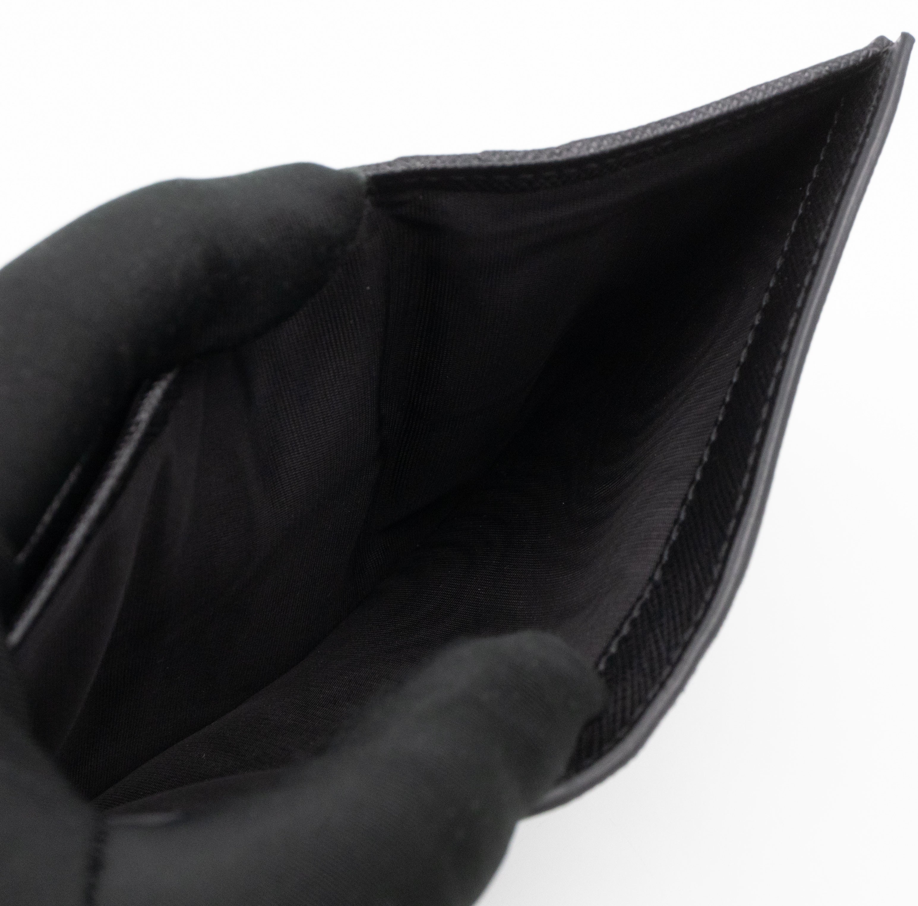 Bifold Wallet Saffiano Shine Black Leather