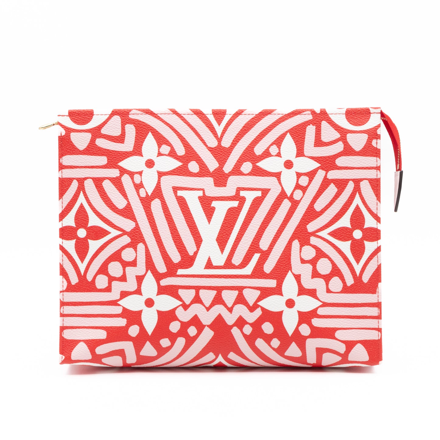 Toiletry Pouch 26 Giant Red Crafty Monogram