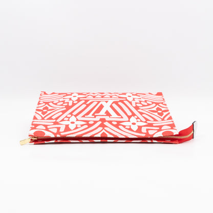 Toiletry Pouch 26 Giant Red Crafty Monogram