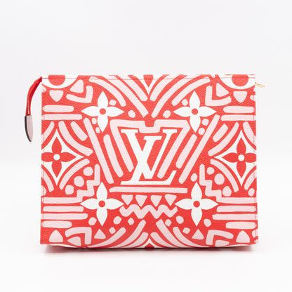 Toiletry Pouch 26 Giant Red Crafty Monogram