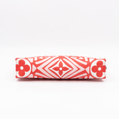 Toiletry Pouch 26 Giant Red Crafty Monogram