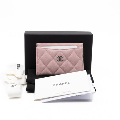 Card Holder Light Pink Caviar