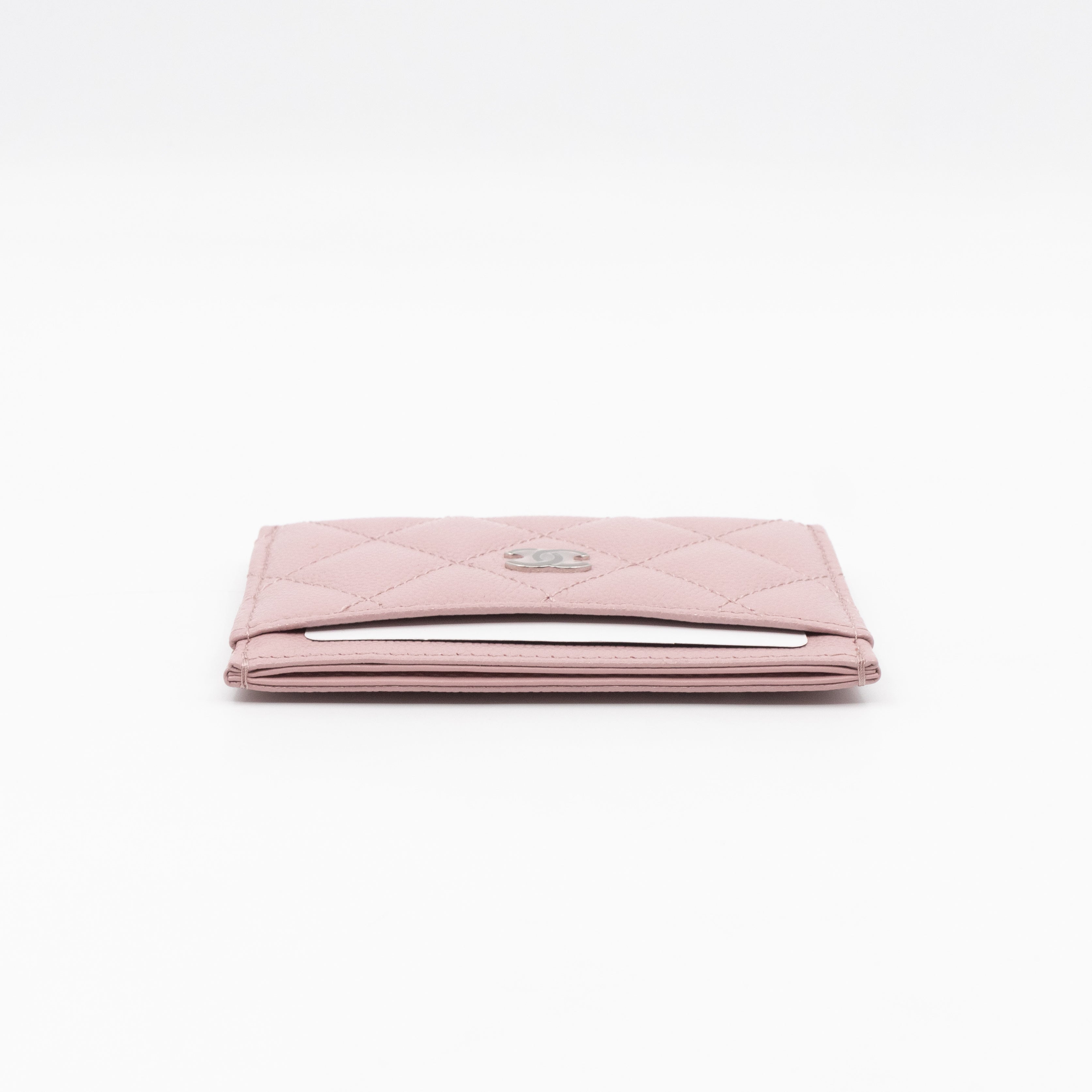 Card Holder Light Pink Caviar