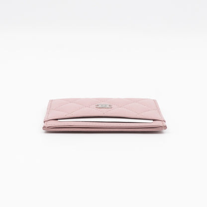 Card Holder Light Pink Caviar