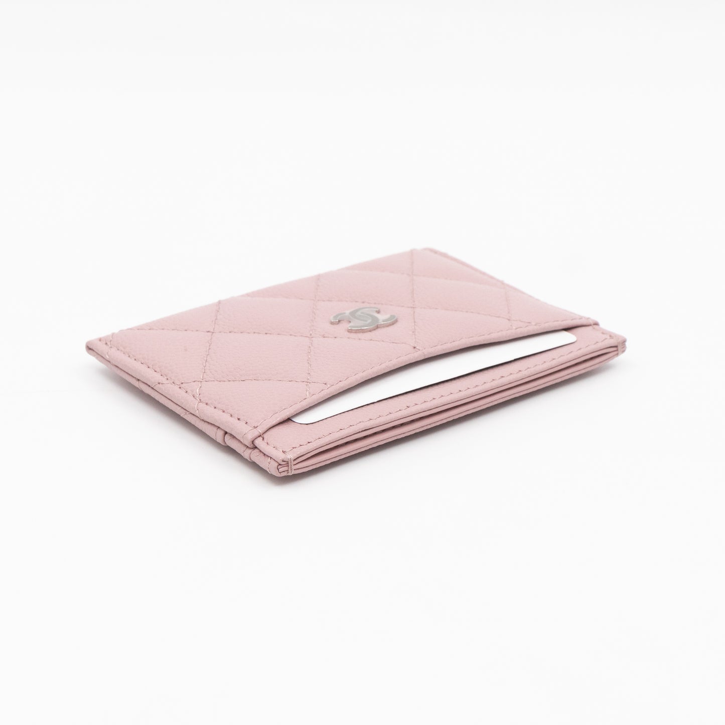 Card Holder Light Pink Caviar