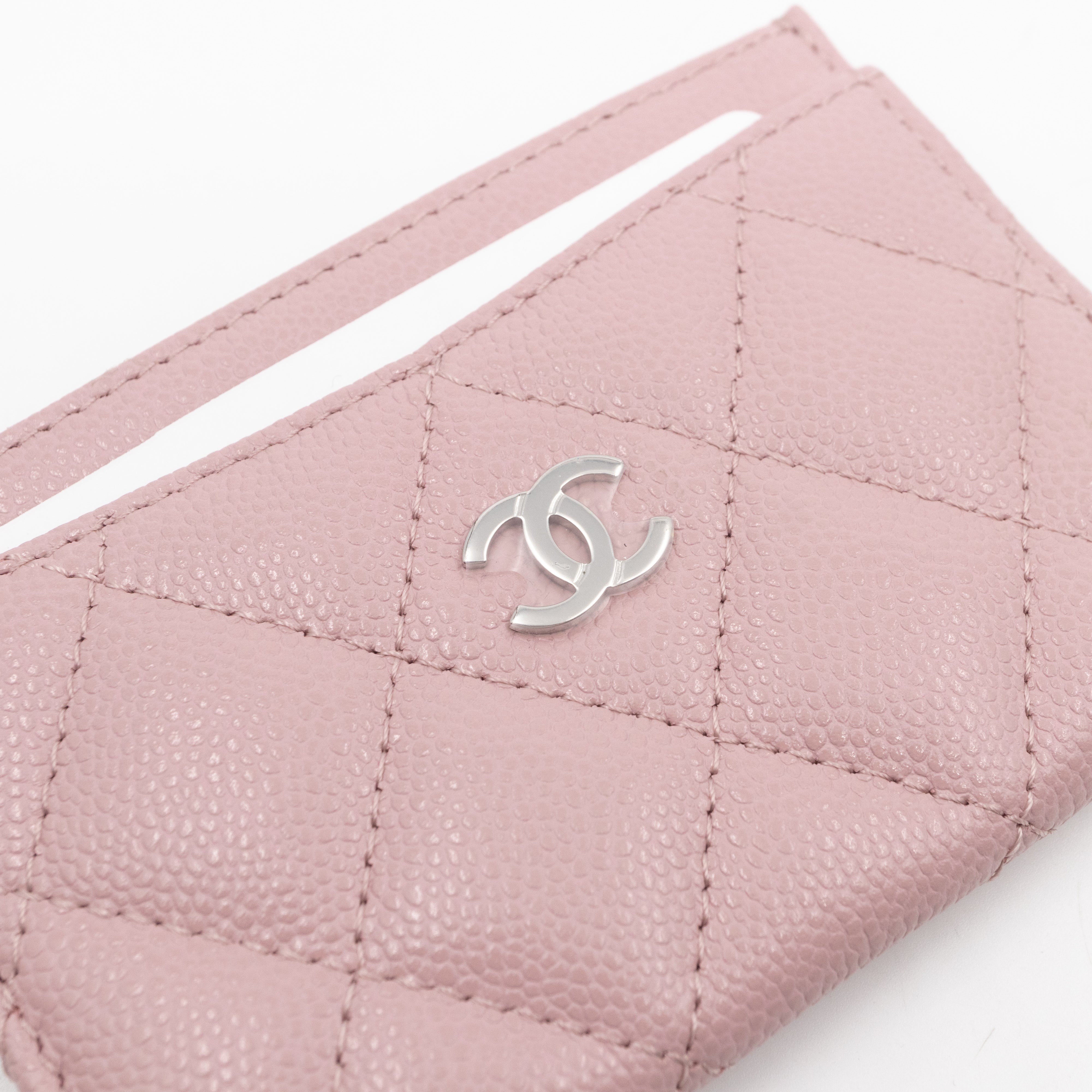 Card Holder Light Pink Caviar
