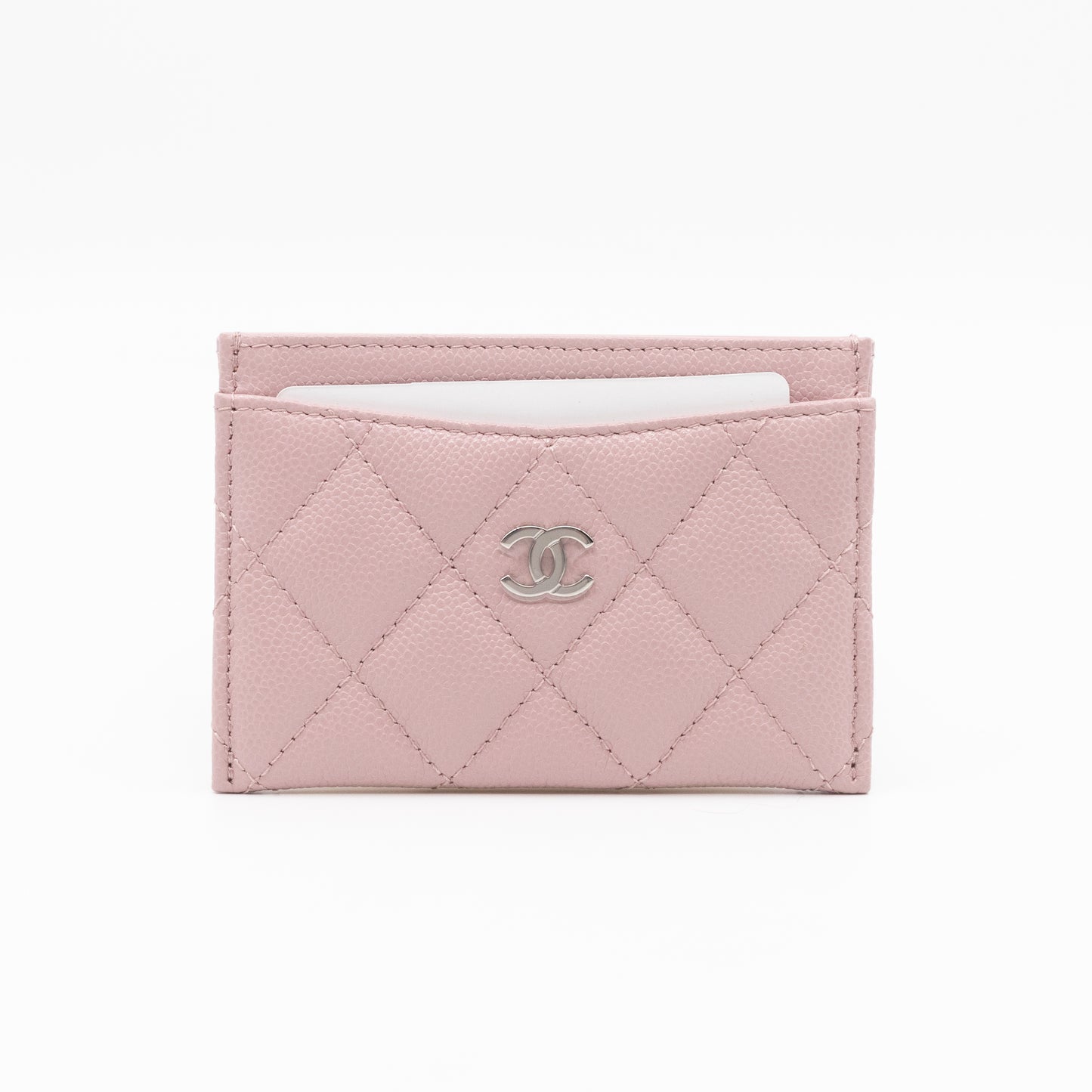 Card Holder Light Pink Caviar