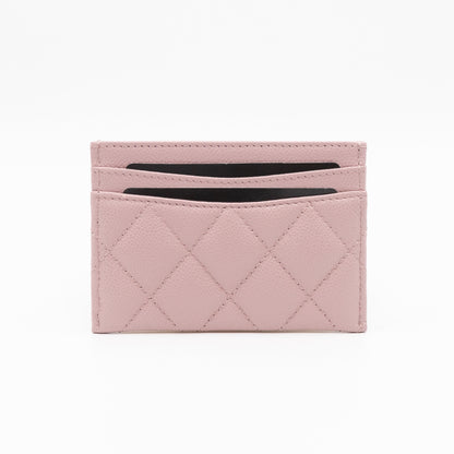 Card Holder Light Pink Caviar