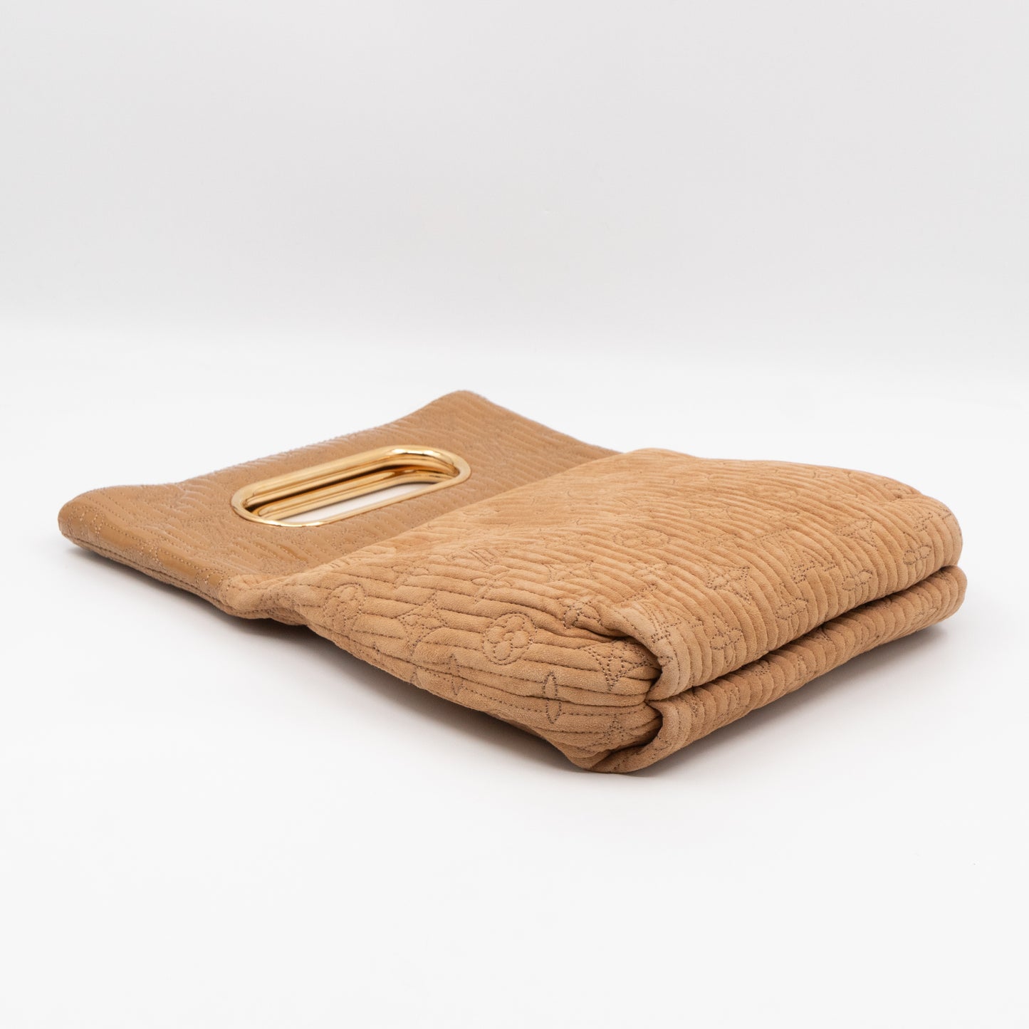 Motard Afterdark Clutch Bag Powder Monogram Suede