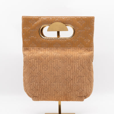 Motard Afterdark Clutch Bag Powder Monogram Suede