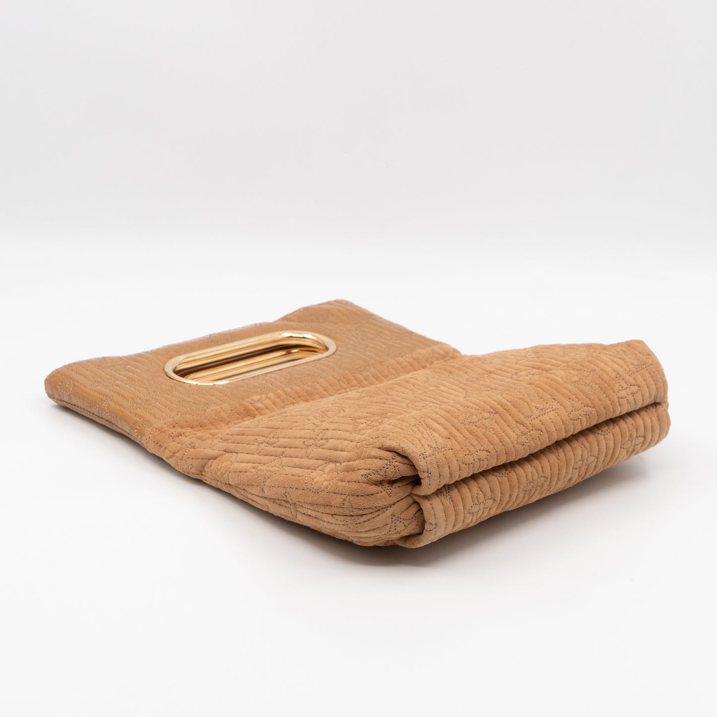 Motard Afterdark Clutch Bag Powder Monogram Suede