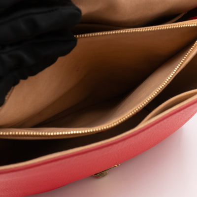 Volta Bag Red Taurillon Leather