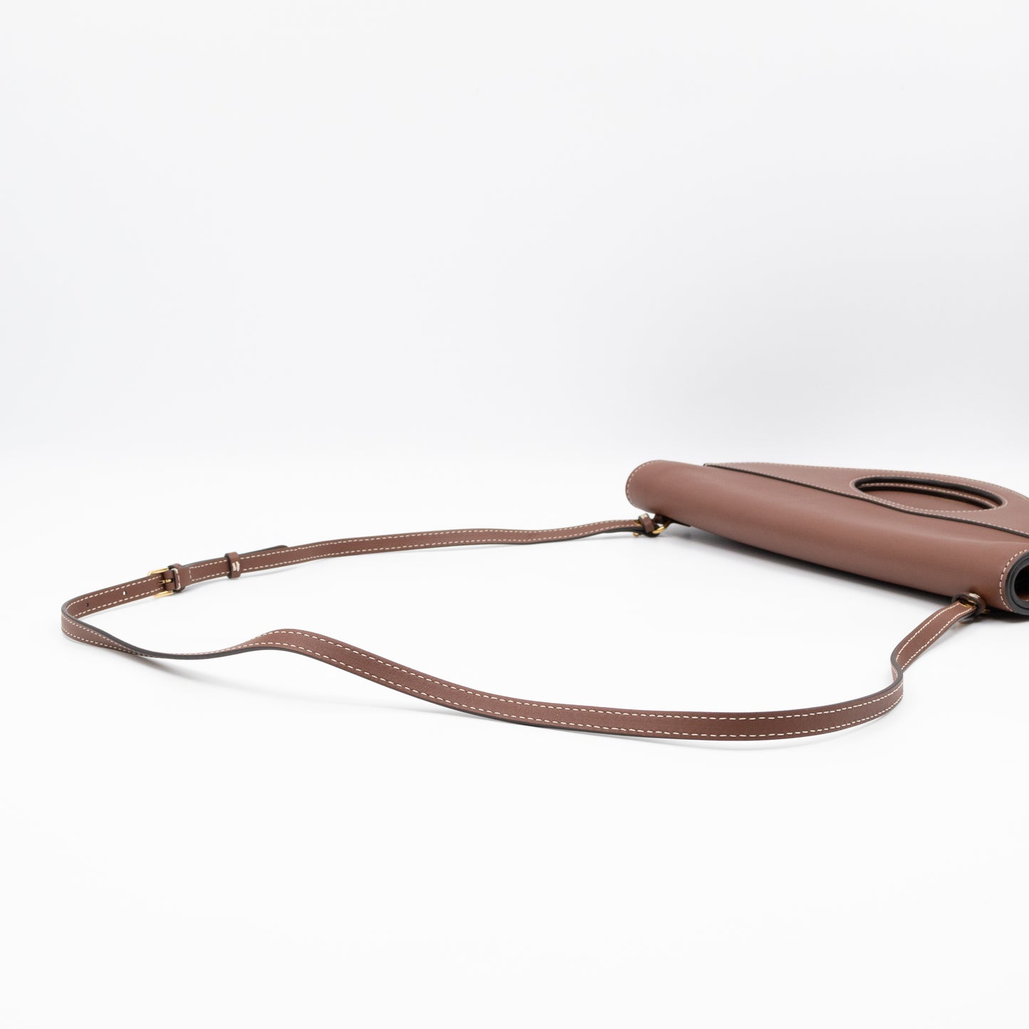 Pocket Clutch Bag Brown Leather