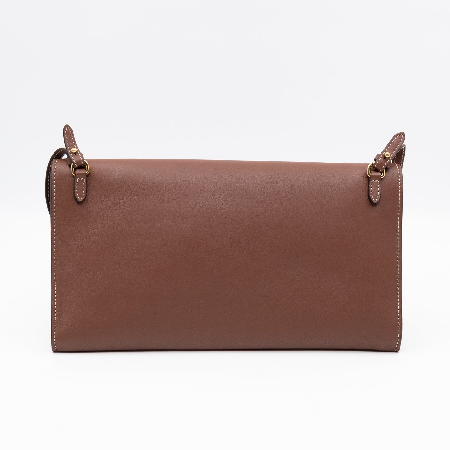 Pocket Clutch Bag Brown Leather