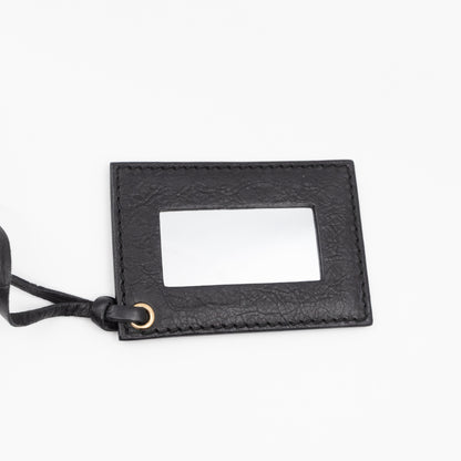 Giant 21 Envelope Clutch Black Leather Gold