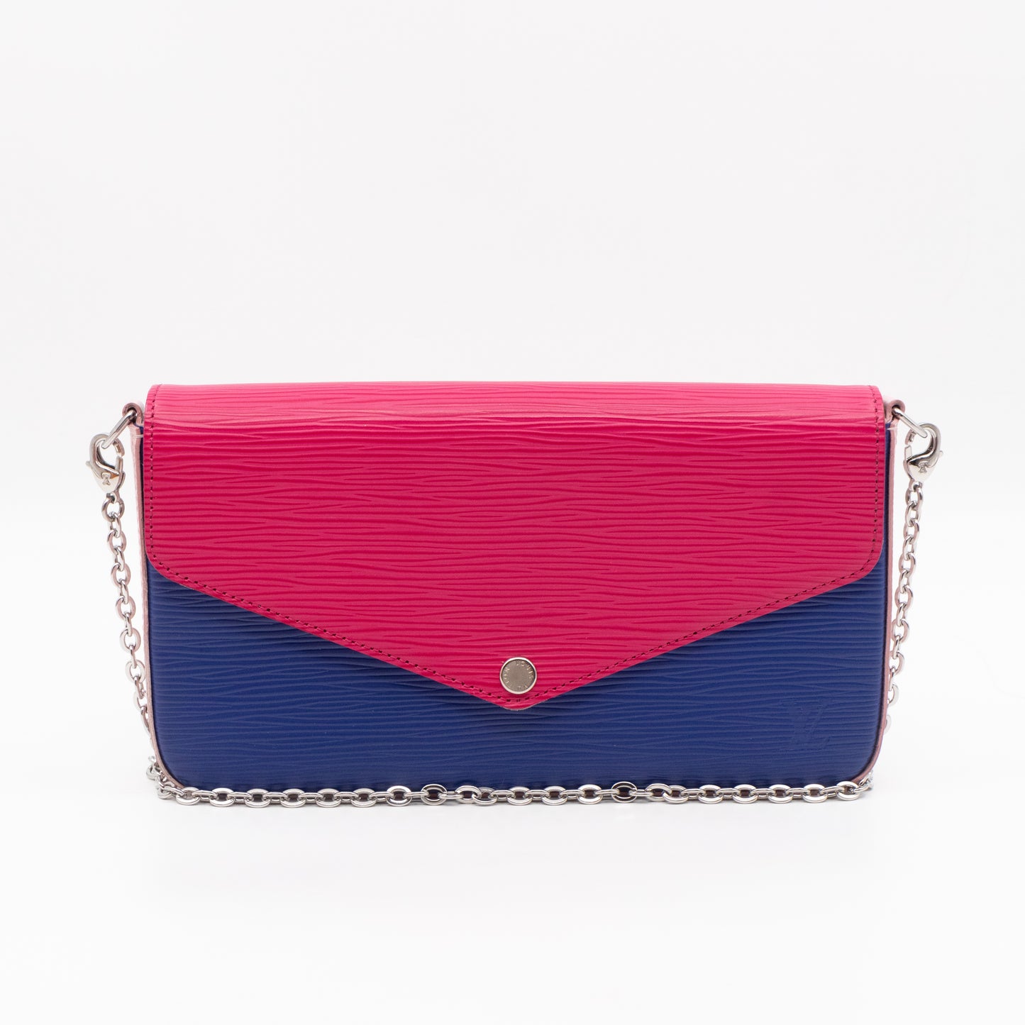 Pochette Felicie Pink & Blue Epi Leather