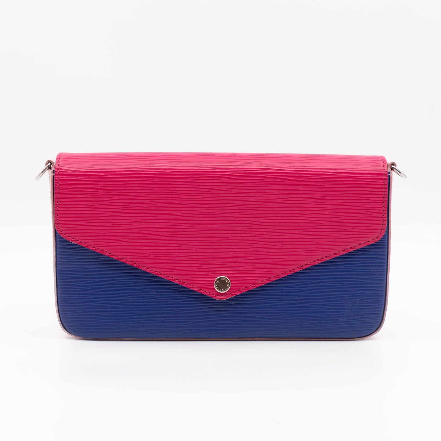 Pochette Felicie Pink & Blue Epi Leather