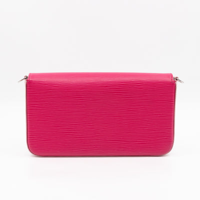 Pochette Felicie Pink & Blue Epi Leather