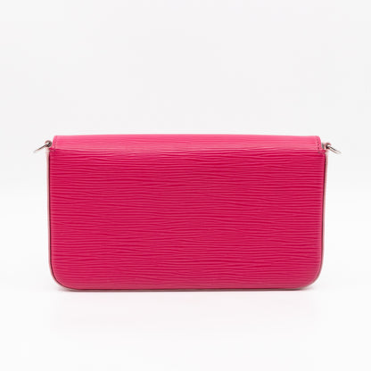 Pochette Felicie Pink & Blue Epi Leather