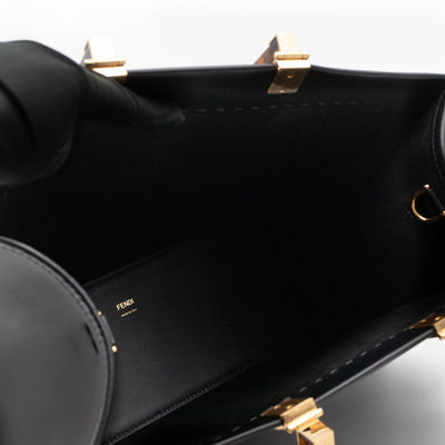 Sunshine Medium Black Leather