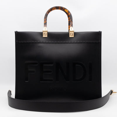 Sunshine Medium Black Leather