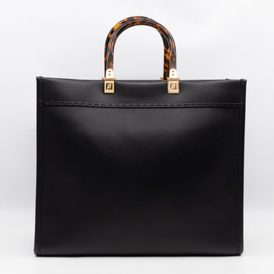 Sunshine Medium Black Leather