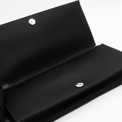 Lady Dior Chain Clutch Black Satin & Sequins