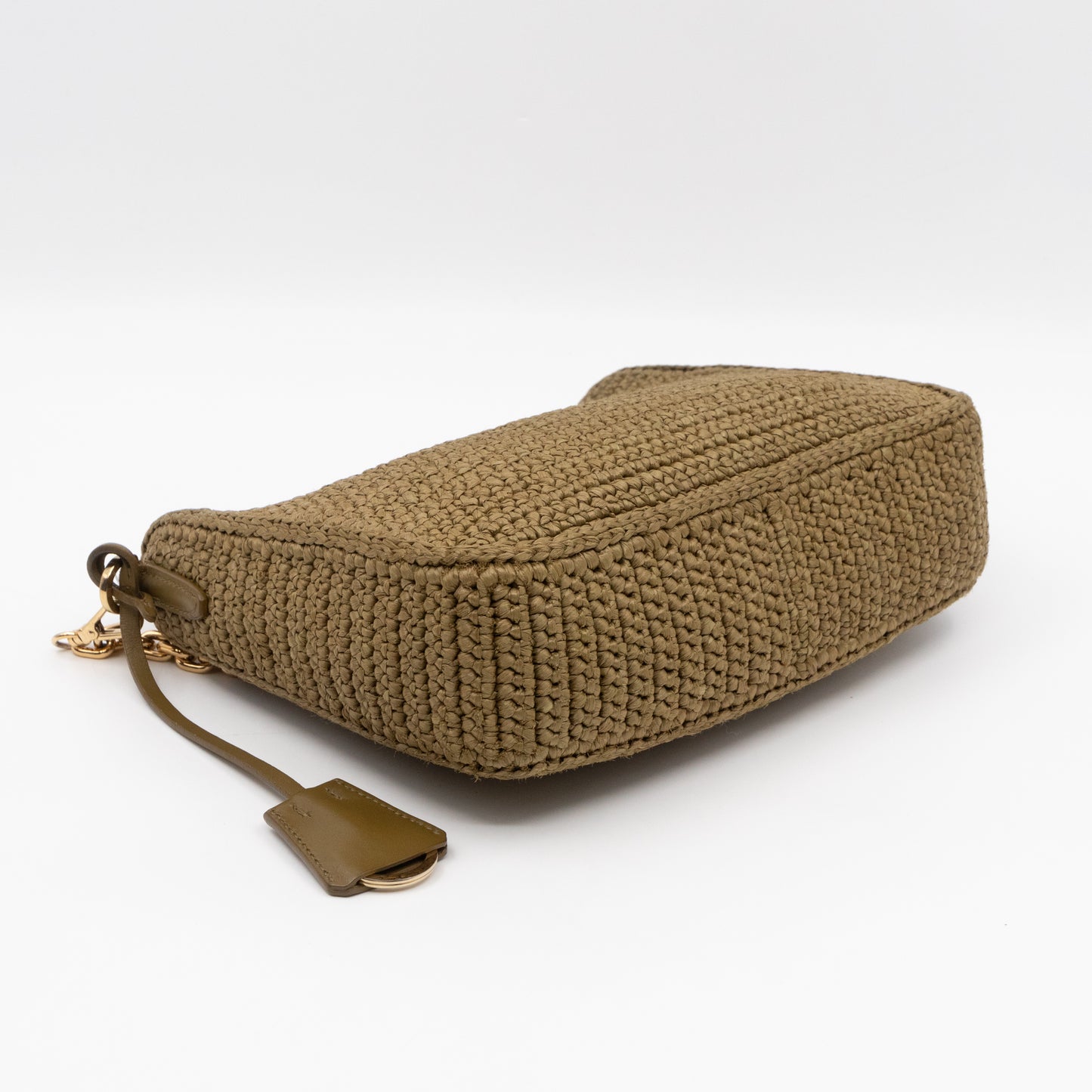 Re-Edition 2005 Crochet Olive Green Raffia