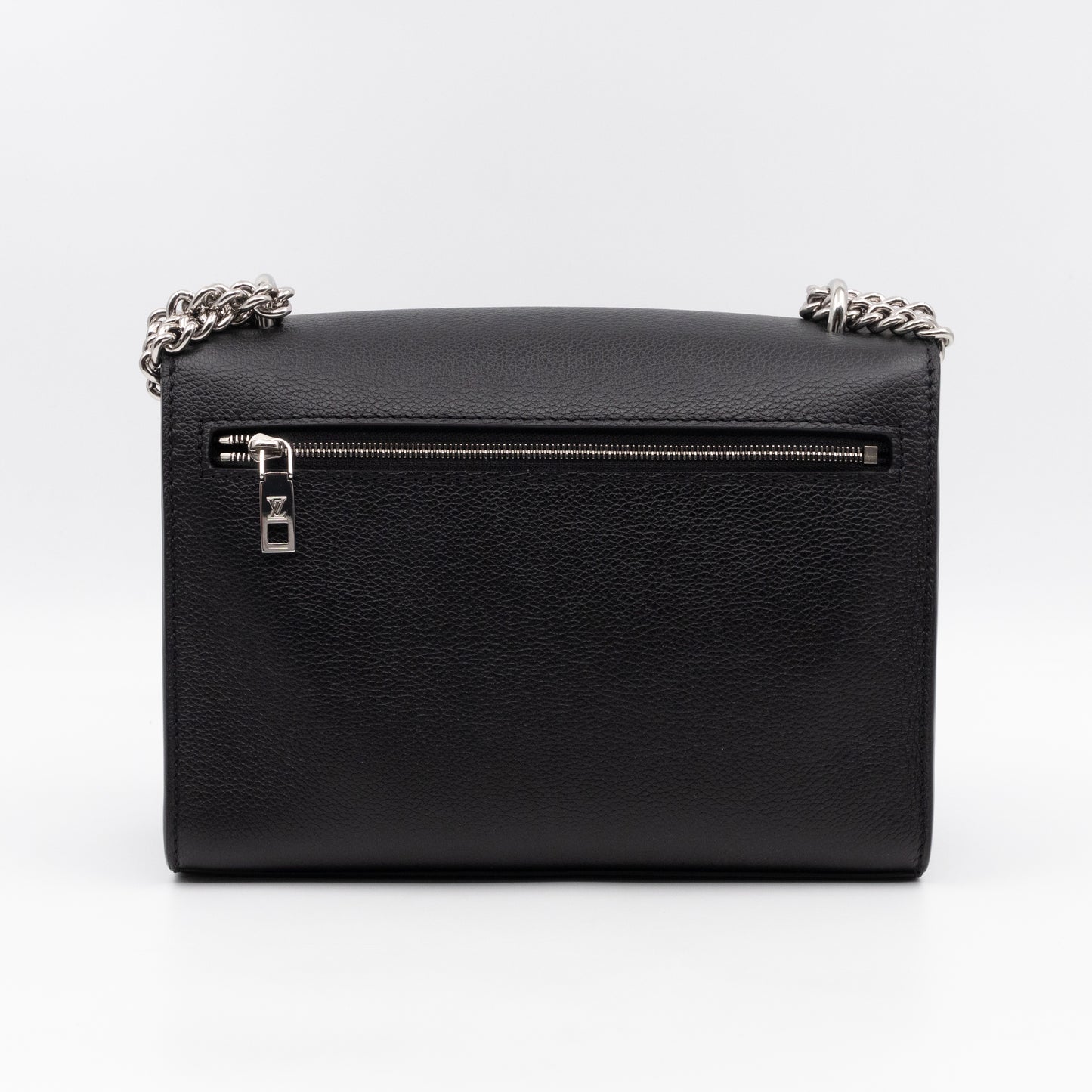 Mylockme Chain Bag Black Leather