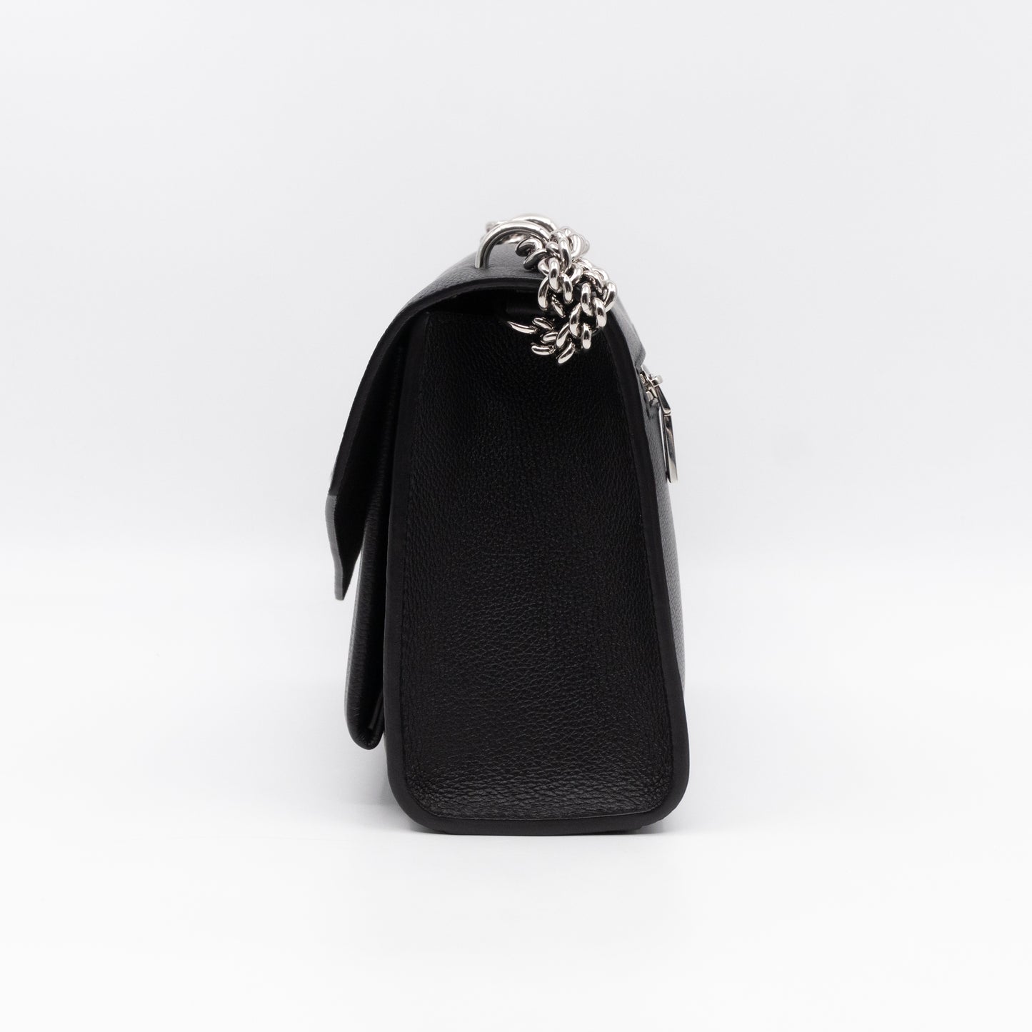 Mylockme Chain Bag Black Leather