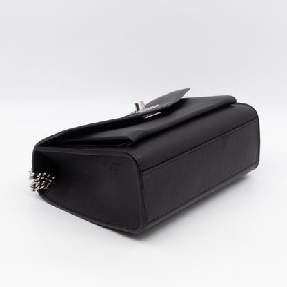 Mylockme Chain Bag Black Leather