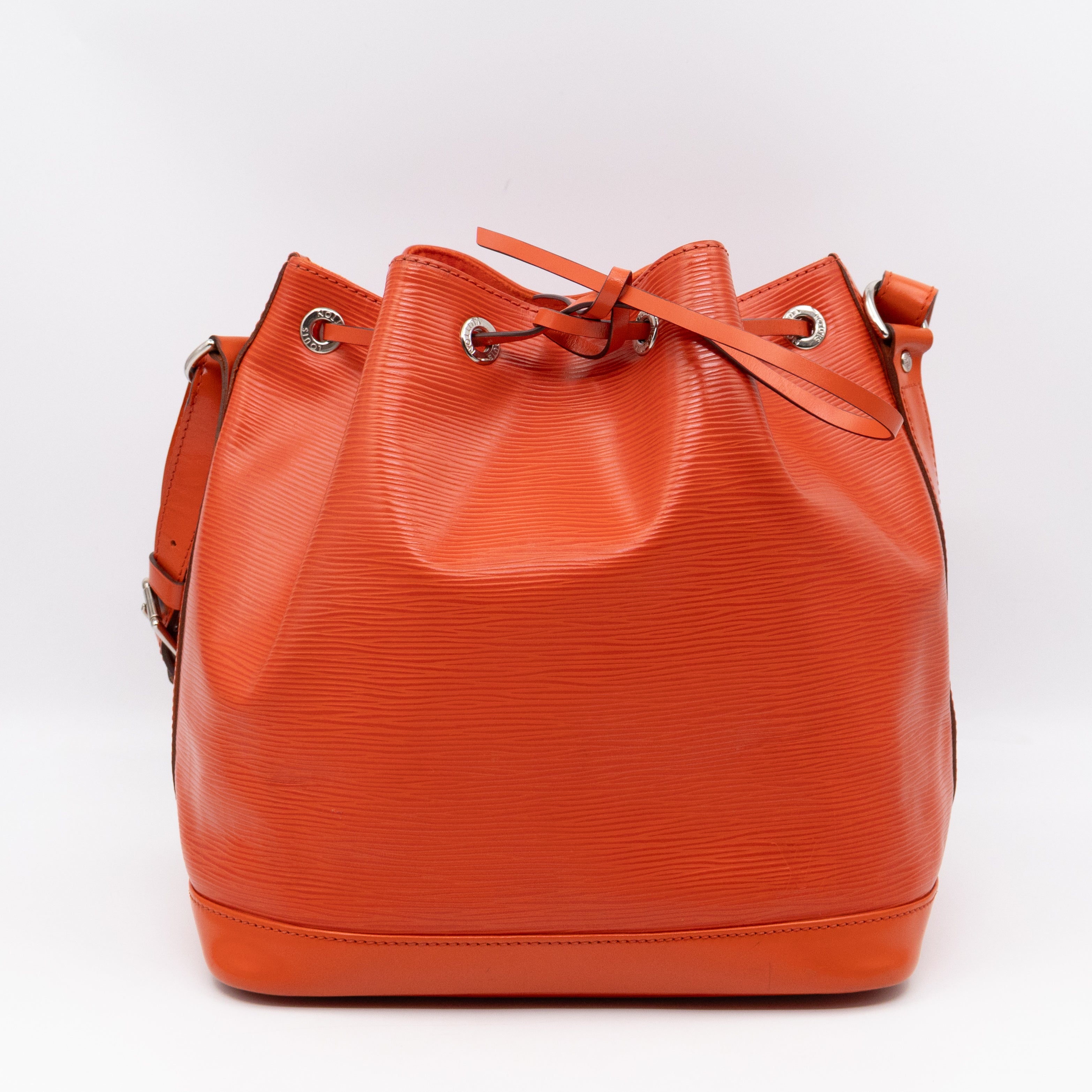 Petit Noe Orange Epi Leather