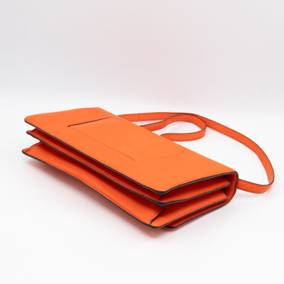 Medium Case Shoulder Bag Orange Leather