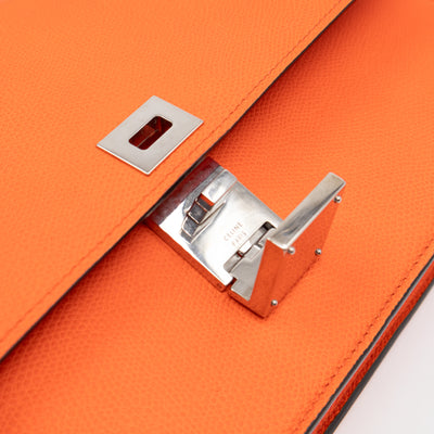 Medium Case Shoulder Bag Orange Leather