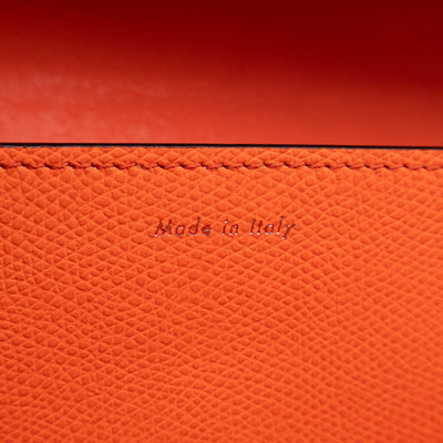 Medium Case Shoulder Bag Orange Leather