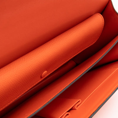 Medium Case Shoulder Bag Orange Leather