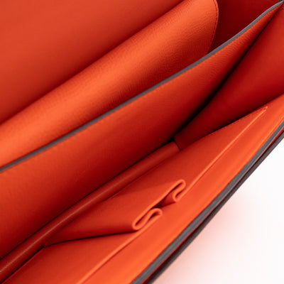 Medium Case Shoulder Bag Orange Leather