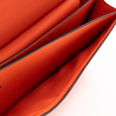 Medium Case Shoulder Bag Orange Leather