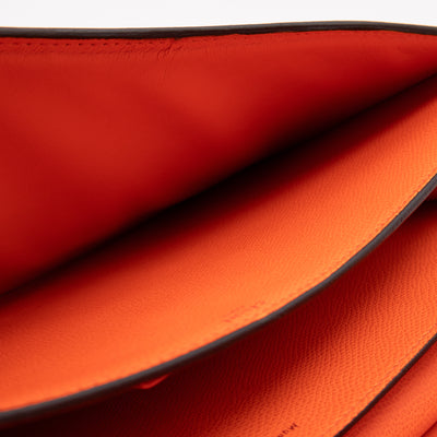 Medium Case Shoulder Bag Orange Leather