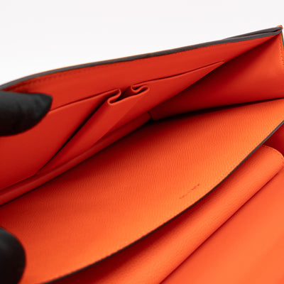 Medium Case Shoulder Bag Orange Leather