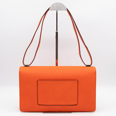 Medium Case Shoulder Bag Orange Leather