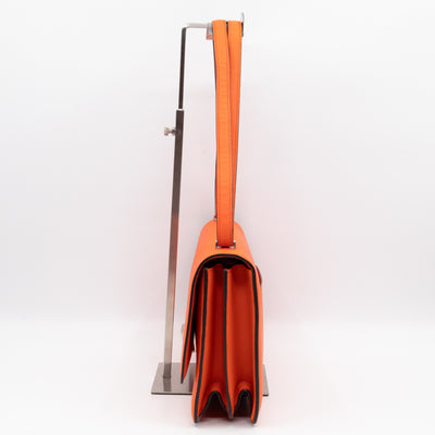 Medium Case Shoulder Bag Orange Leather