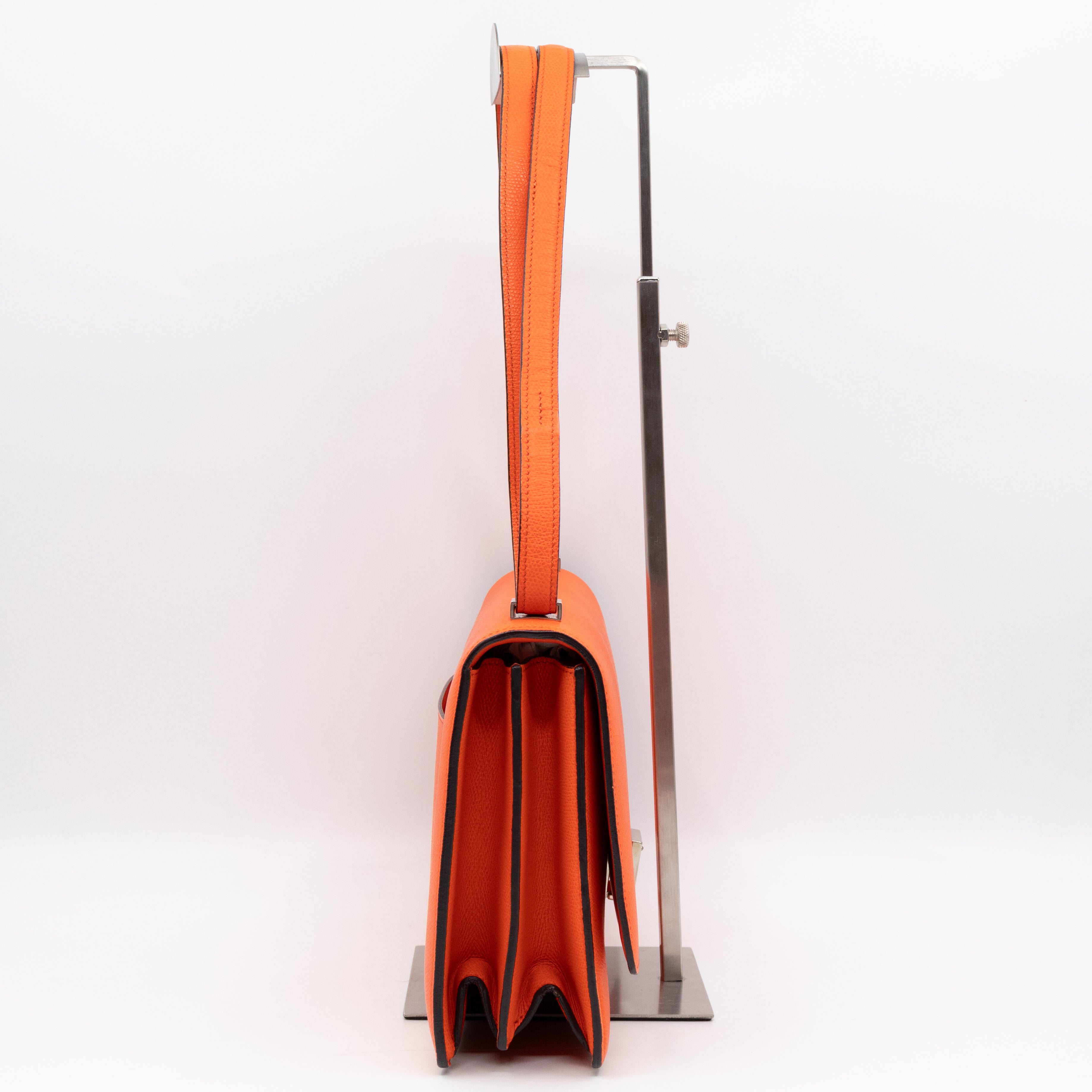 Medium Case Shoulder Bag Orange Leather
