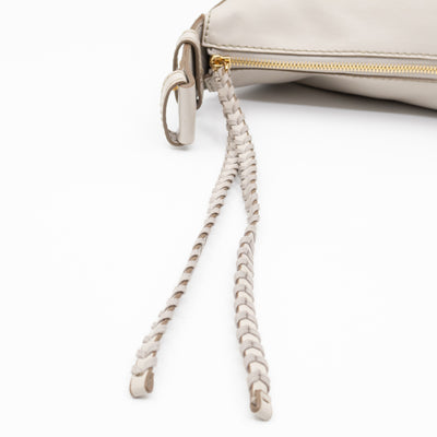 Medium Zip Hobo Shoulder Bag Clay