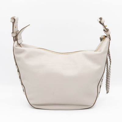 Medium Zip Hobo Shoulder Bag Clay