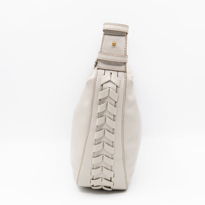 Medium Zip Hobo Shoulder Bag Clay