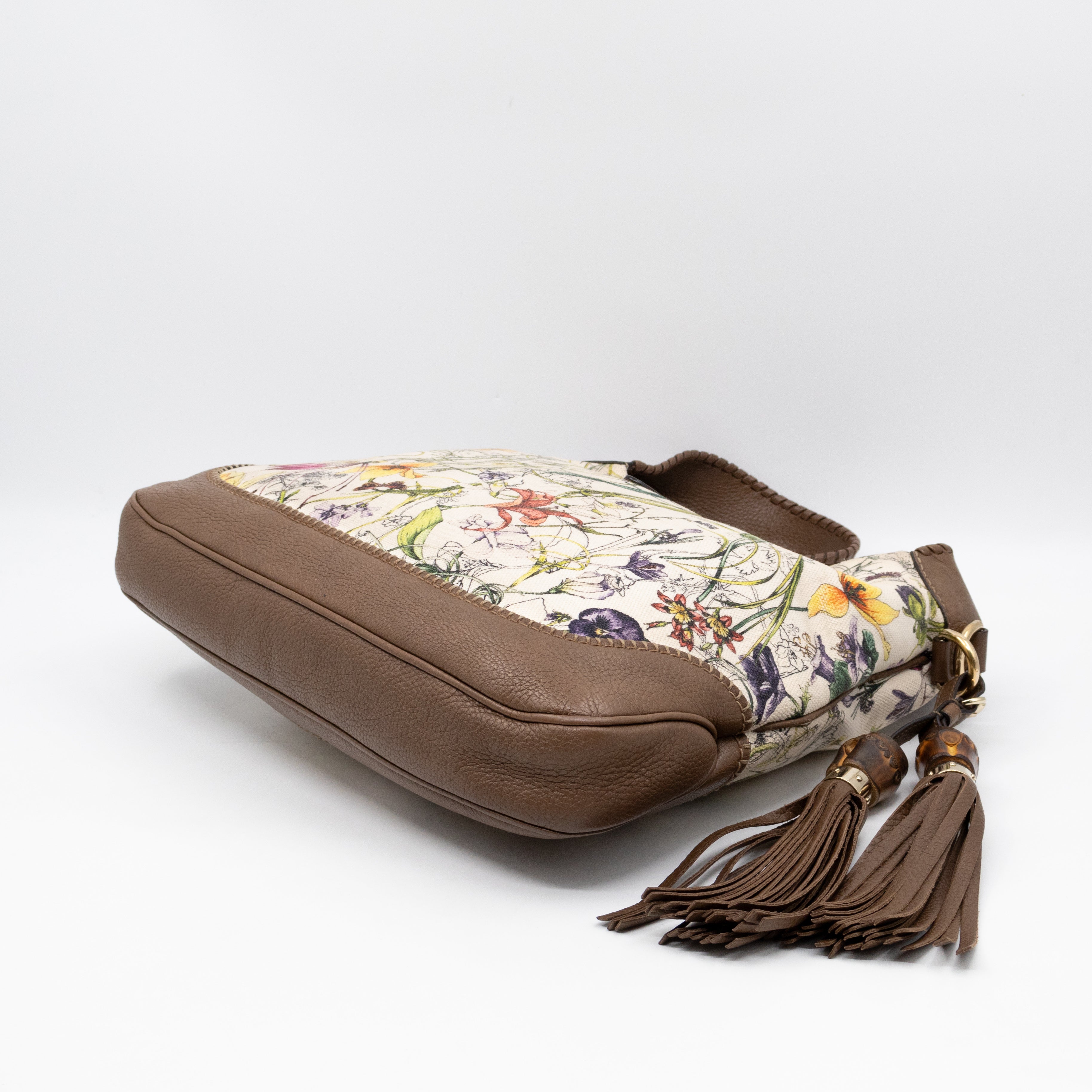 Jackie Two-way Shoulder Bag Floral Canvas