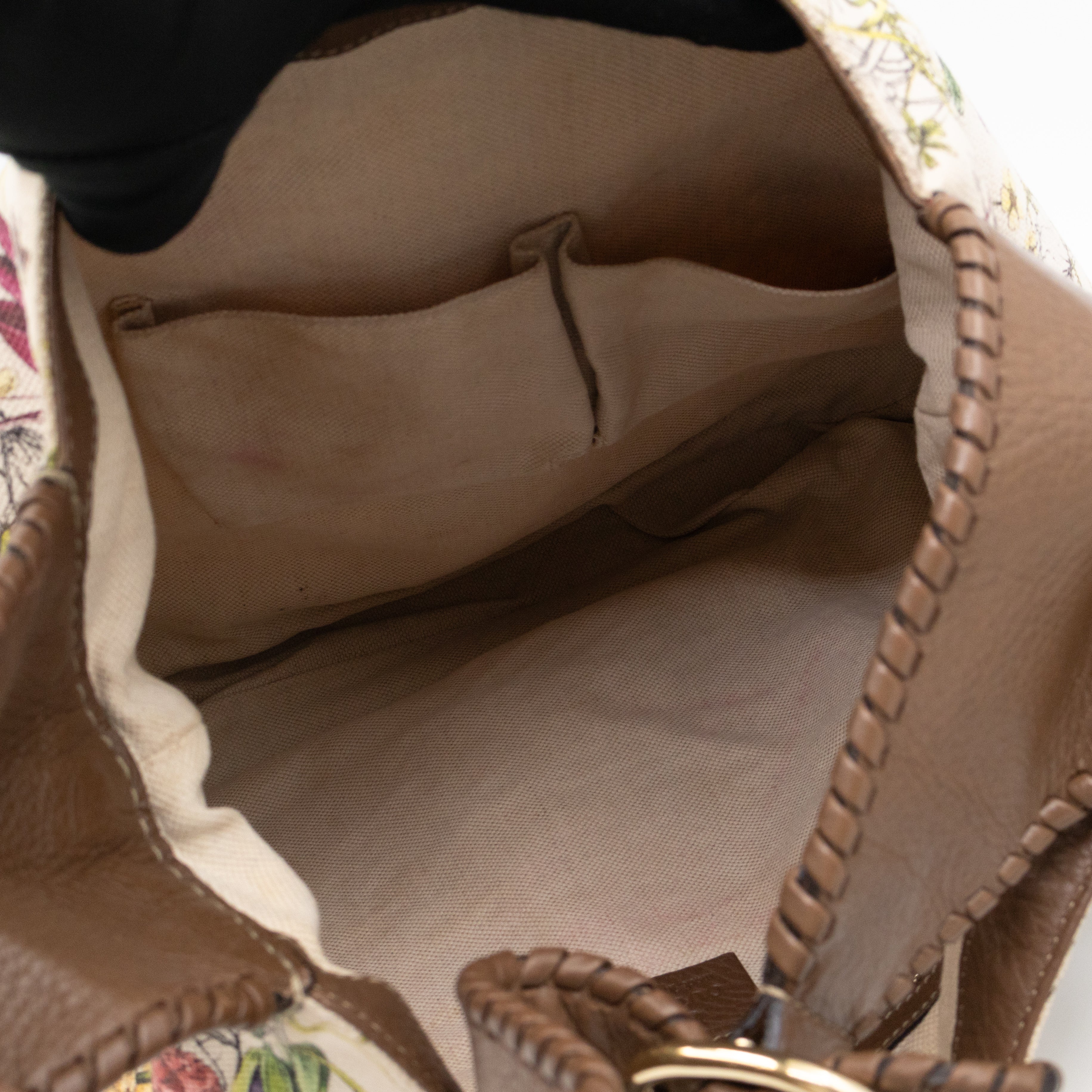 Jackie Two-way Shoulder Bag Floral Canvas