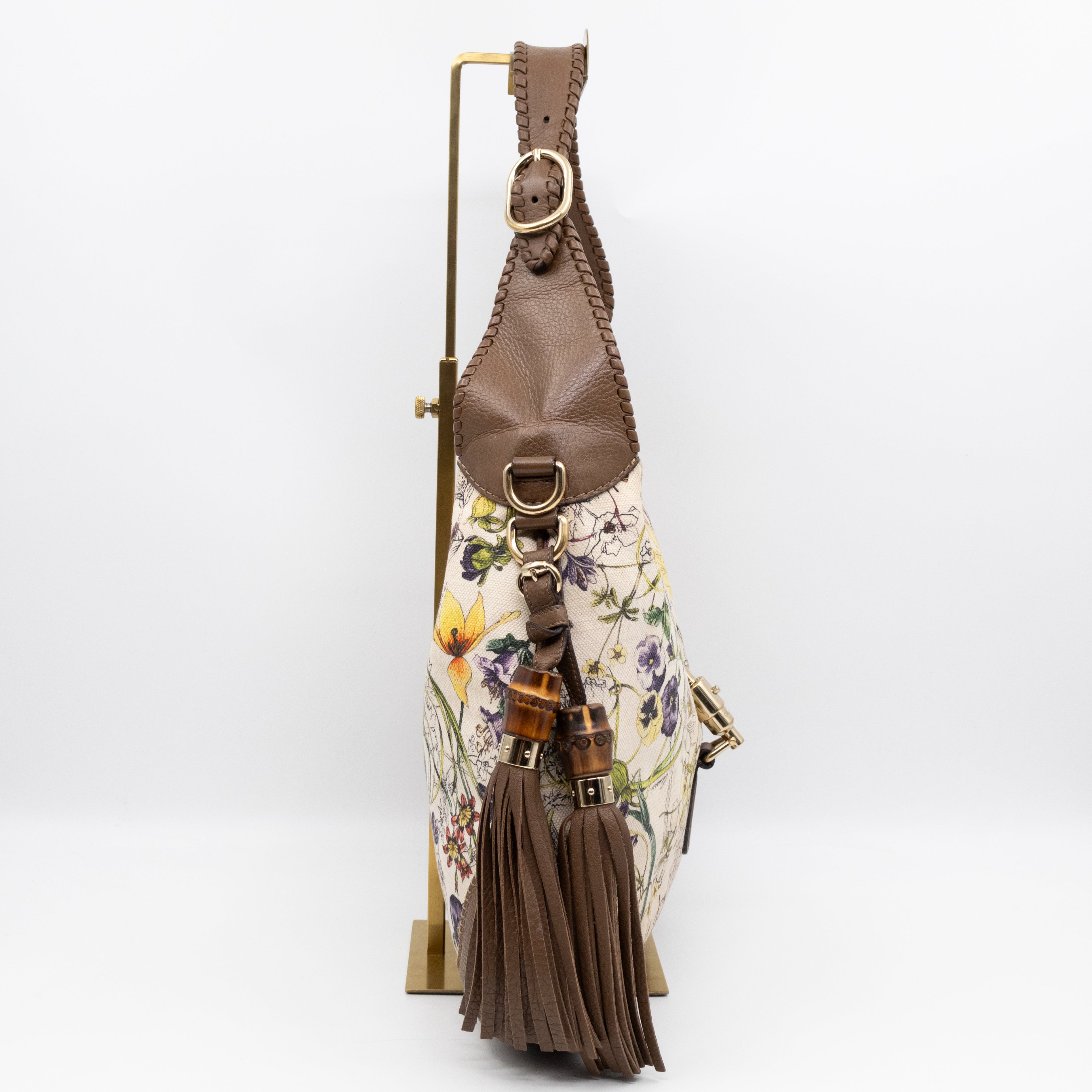 Jackie Two-way Shoulder Bag Floral Canvas