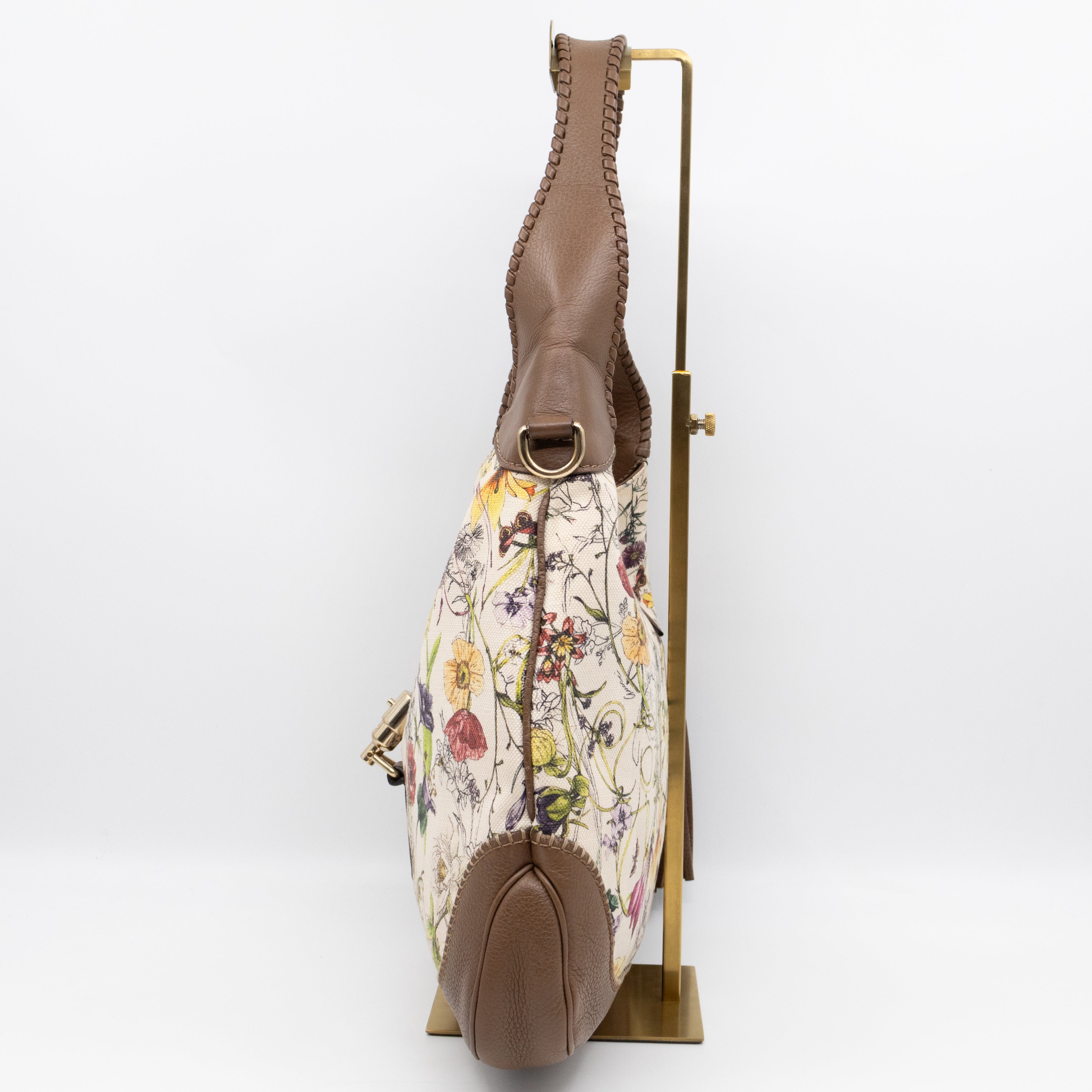 Jackie Two-way Shoulder Bag Floral Canvas